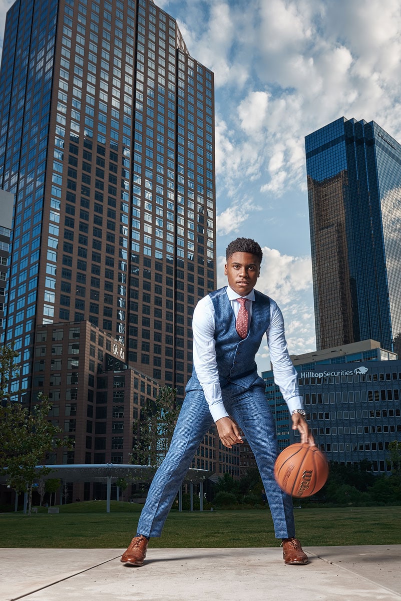 Fort Worth Christian Basketball Senior Pictures Downtown Dallas Photographer 3